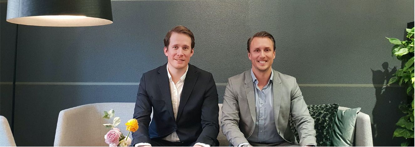 Björn Granberg en Carl Martinsson, oprichters van SkimSafe